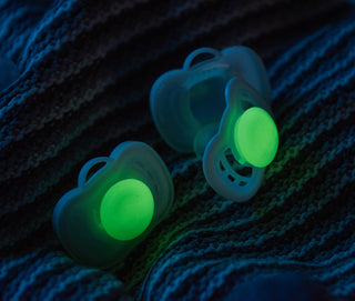 4-pack Soothers, 6+ months, Night Glow