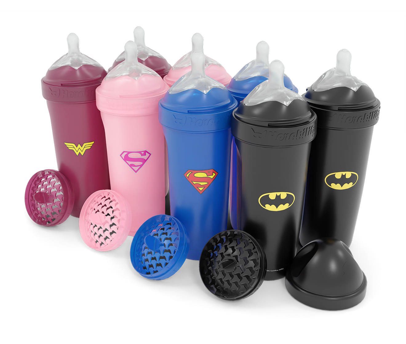 8-pack DC Comics Nappflaskor 340 ml med 60% rabatt