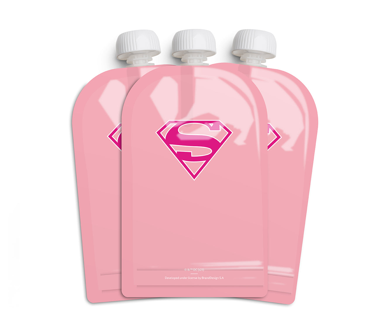 Quetschbeutel, Supergirl, 180 ml, 3er-Pack