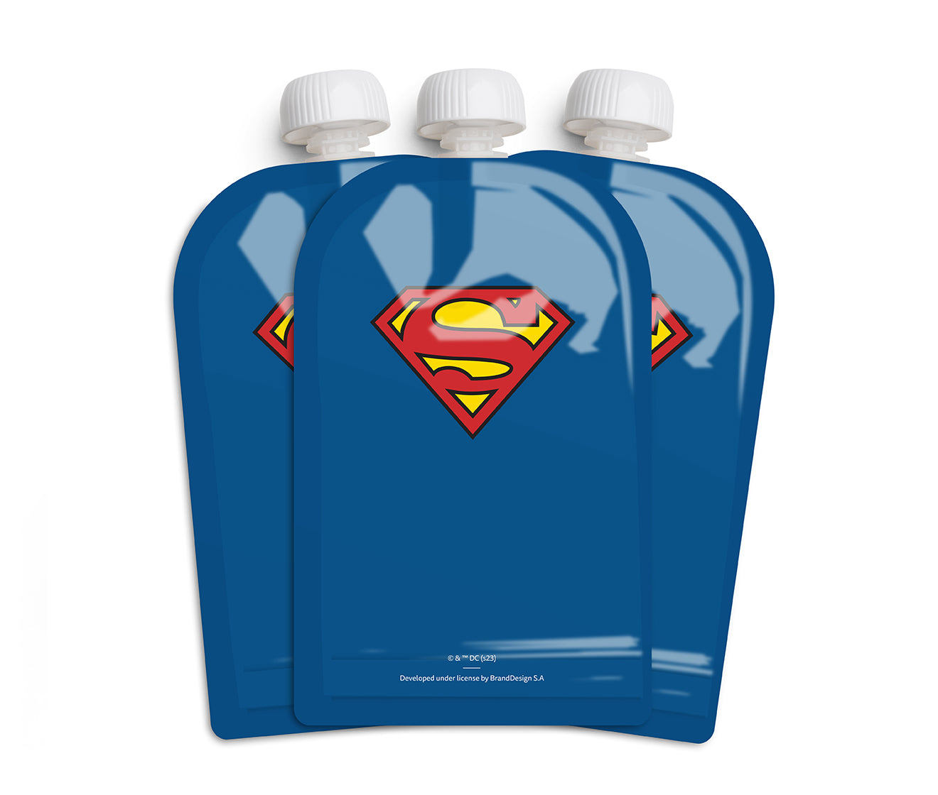 Food Pouch, Superman, 180 ml / 6 floz, 3-pack