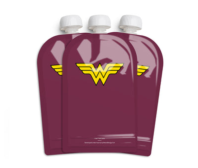 Quetschbeutel, Wonder Woman, 180 ml, 3er-Pack