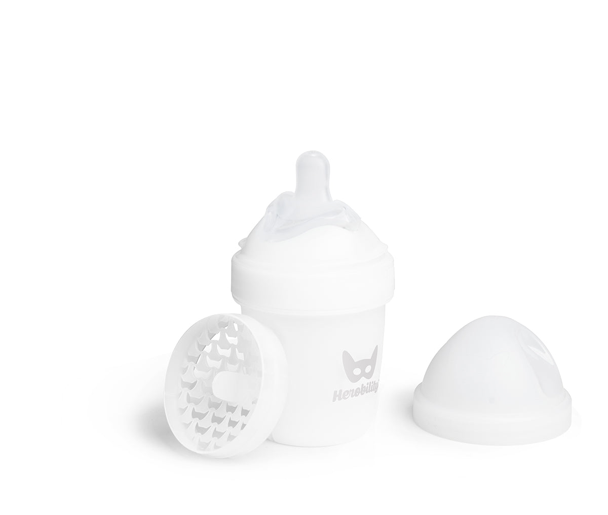 Babyflasche mit doppeltem Anti-Kolik-System LT 140 ml, Weiß