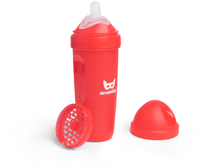 Babyflasche mit doppeltem Anti-Kolik-System LT 340 ml, Rot
